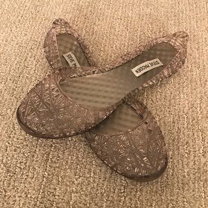 Steve Madden Gray Jelly Slip On